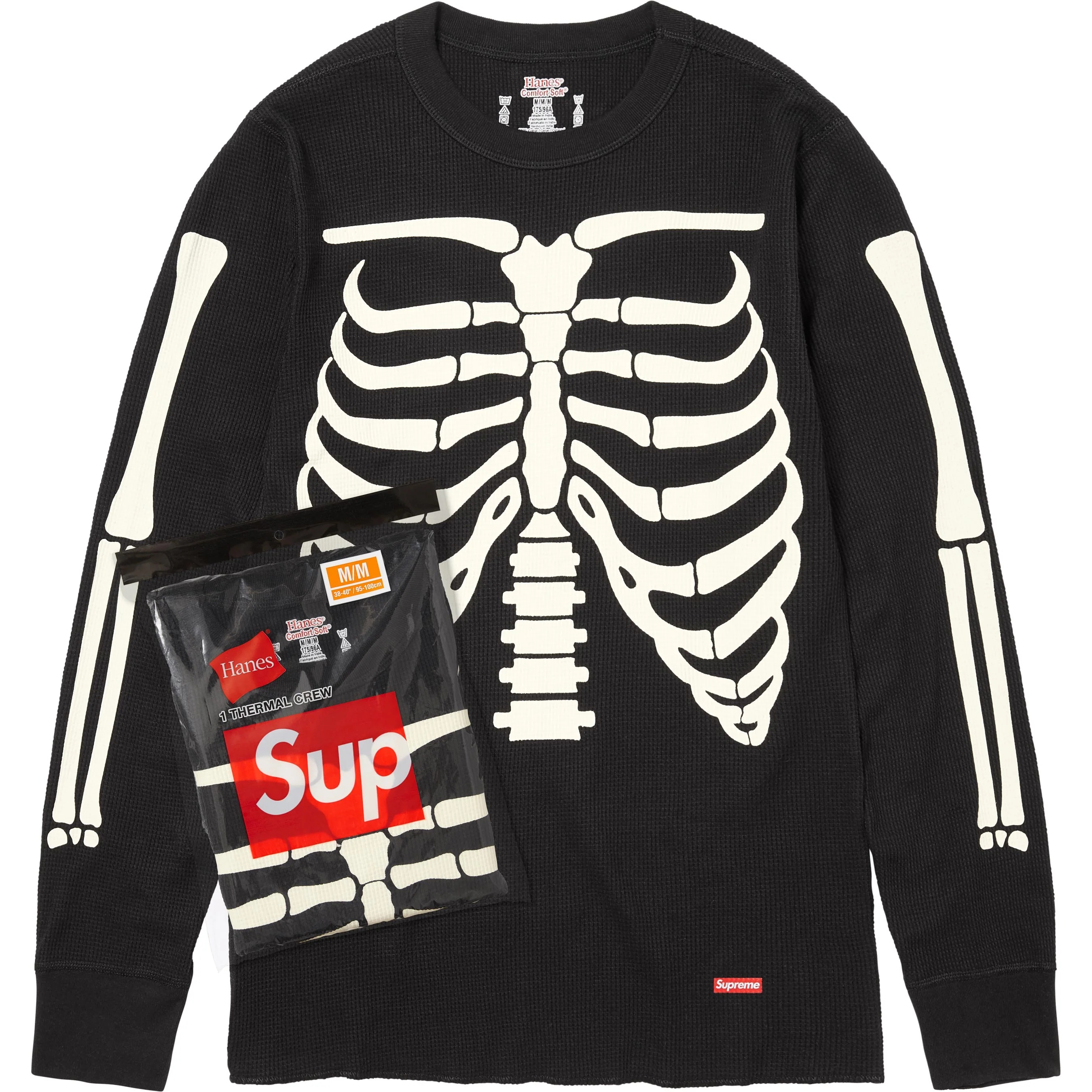 Supreme®/Hanes® Bones Thermal Crew (1 Pack) view 5